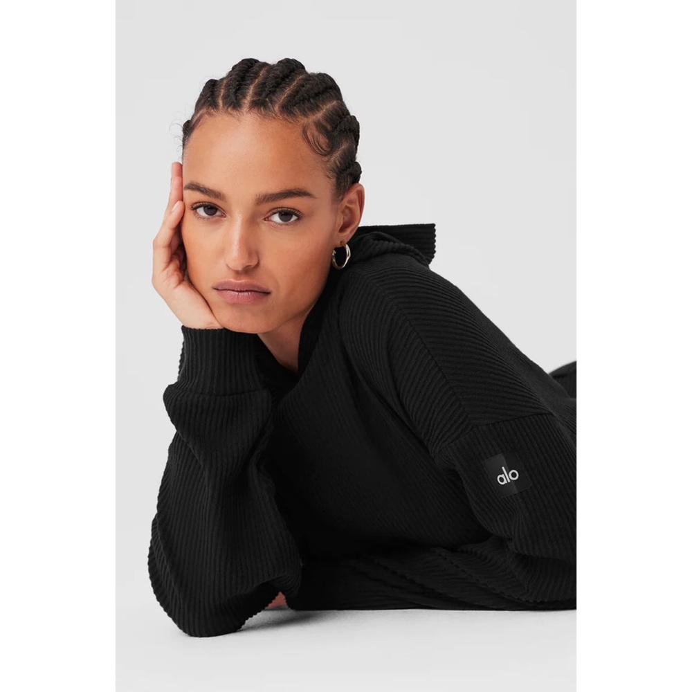 Alo Yoga Muse Hoodie Black XS - Picture 7 of 13